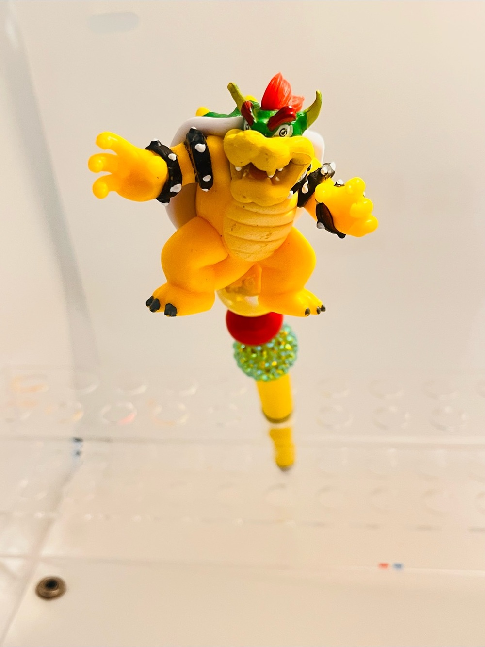 Handmade pen Bowser Character Pen Topper - Yellow